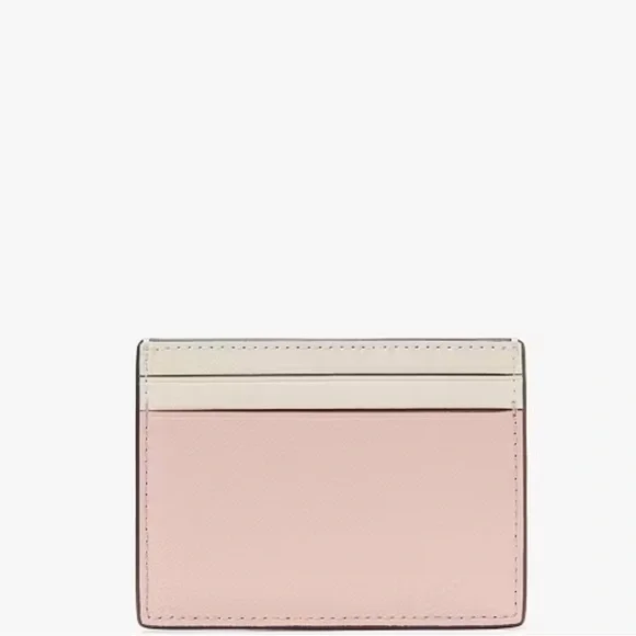 NWT Kate Spade Pink and Cream Card Holder - Picture 4 of 7